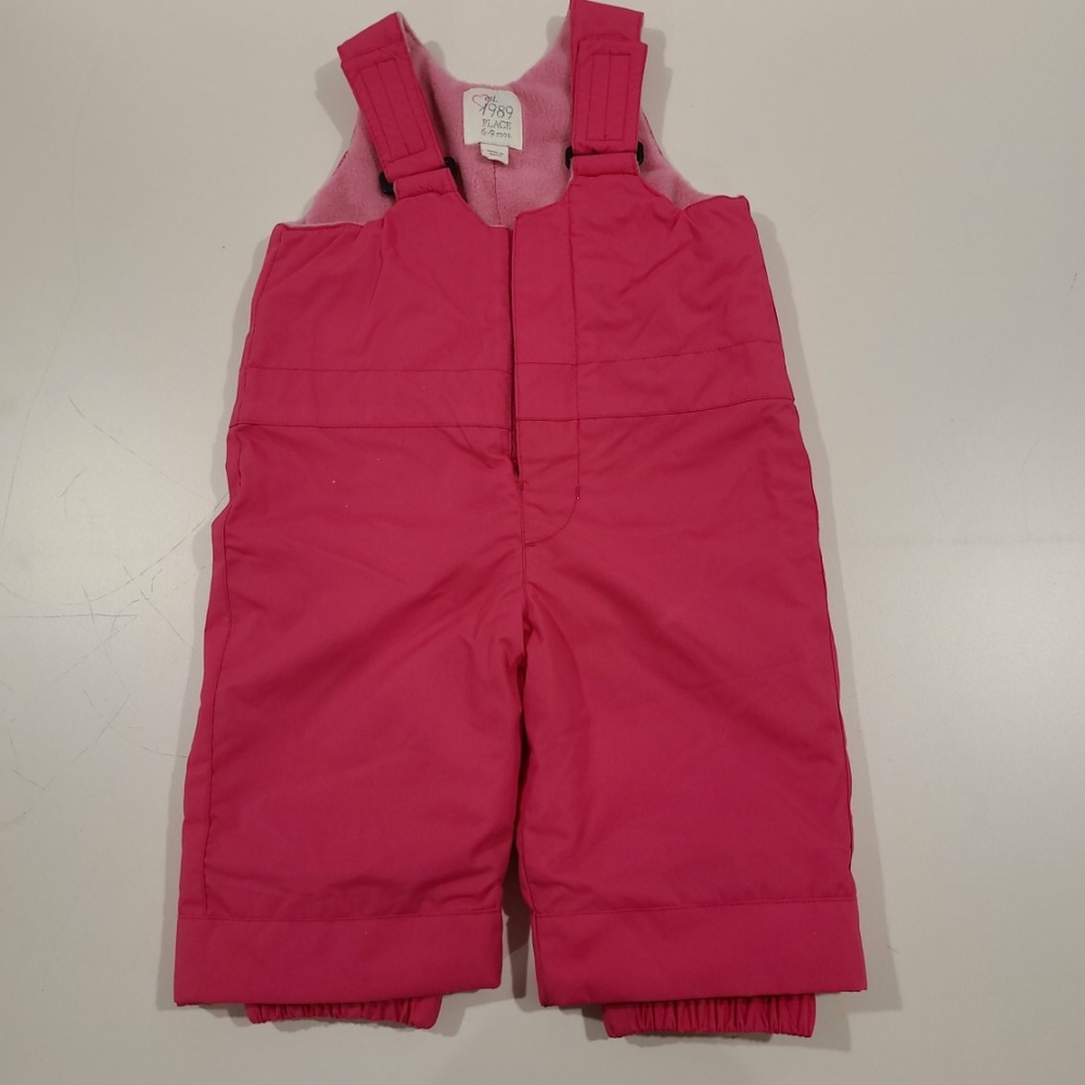 Girls pink snowbib